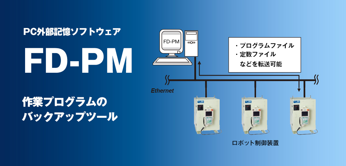 PC外部記憶ソフトウェア　FD-PM 作業プログラムのバックアップツール