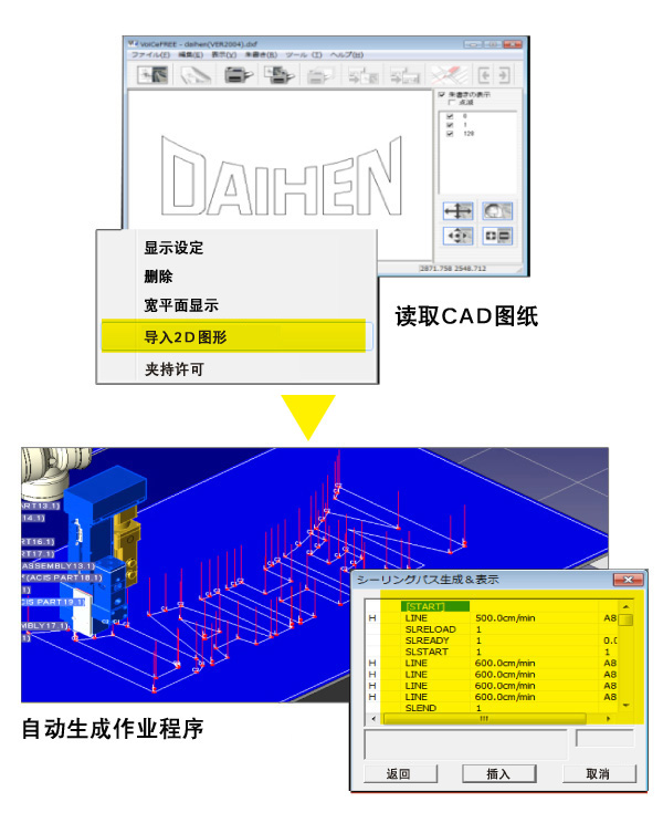 直接传输给机器人控制装置。