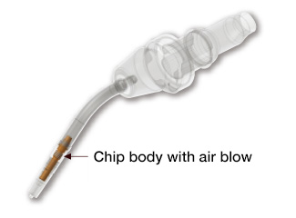 Tip body with air blow
