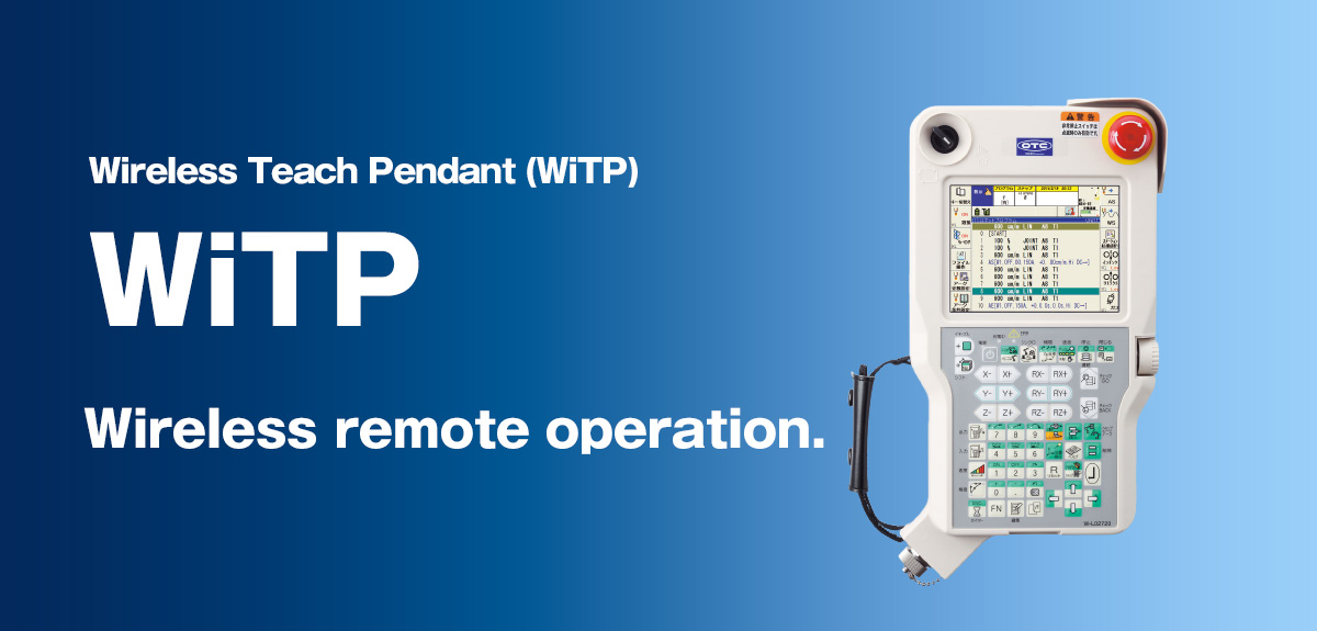 Wireless Teach Pendant  WiTP Wireless remote operation.