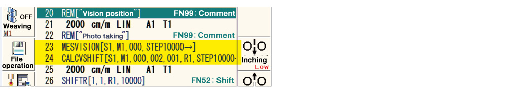 Dedicated teaching commands